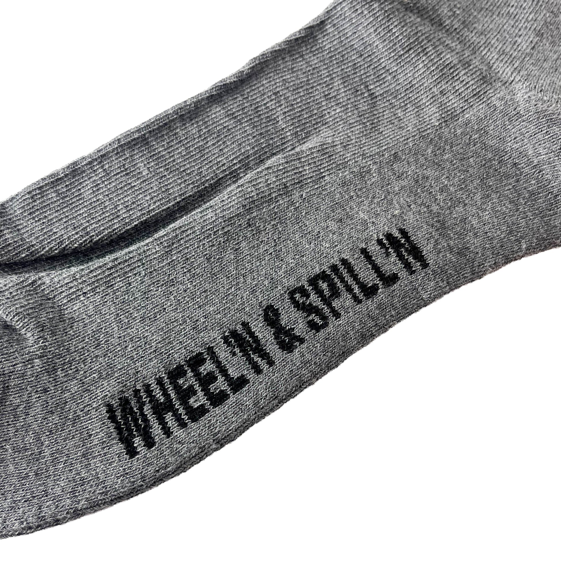 Embroidered Sock (Grey) - Slow Ride