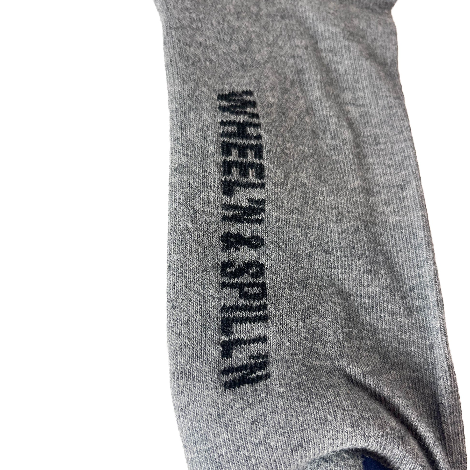 Embroidered Sock (Grey) - Slow Ride
