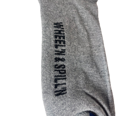 Embroidered Wheelin' Sock - Slow Ride