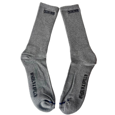 Embroidered Wheelin' Sock - Slow Ride