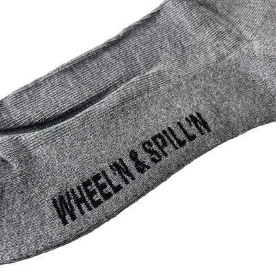 Embroidered Wheelin' Sock - Slow Ride