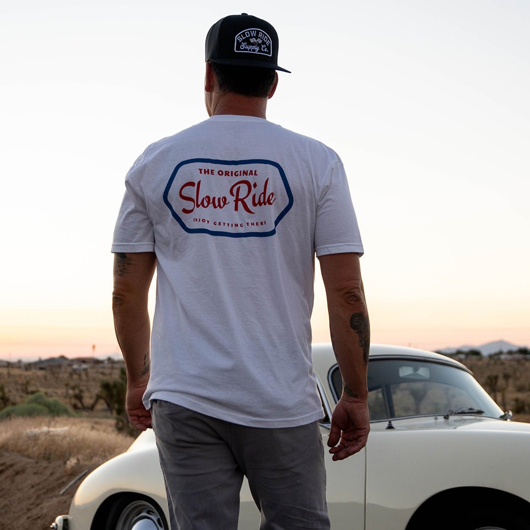 Enjoy Freedom Tee (White) - Slow Ride