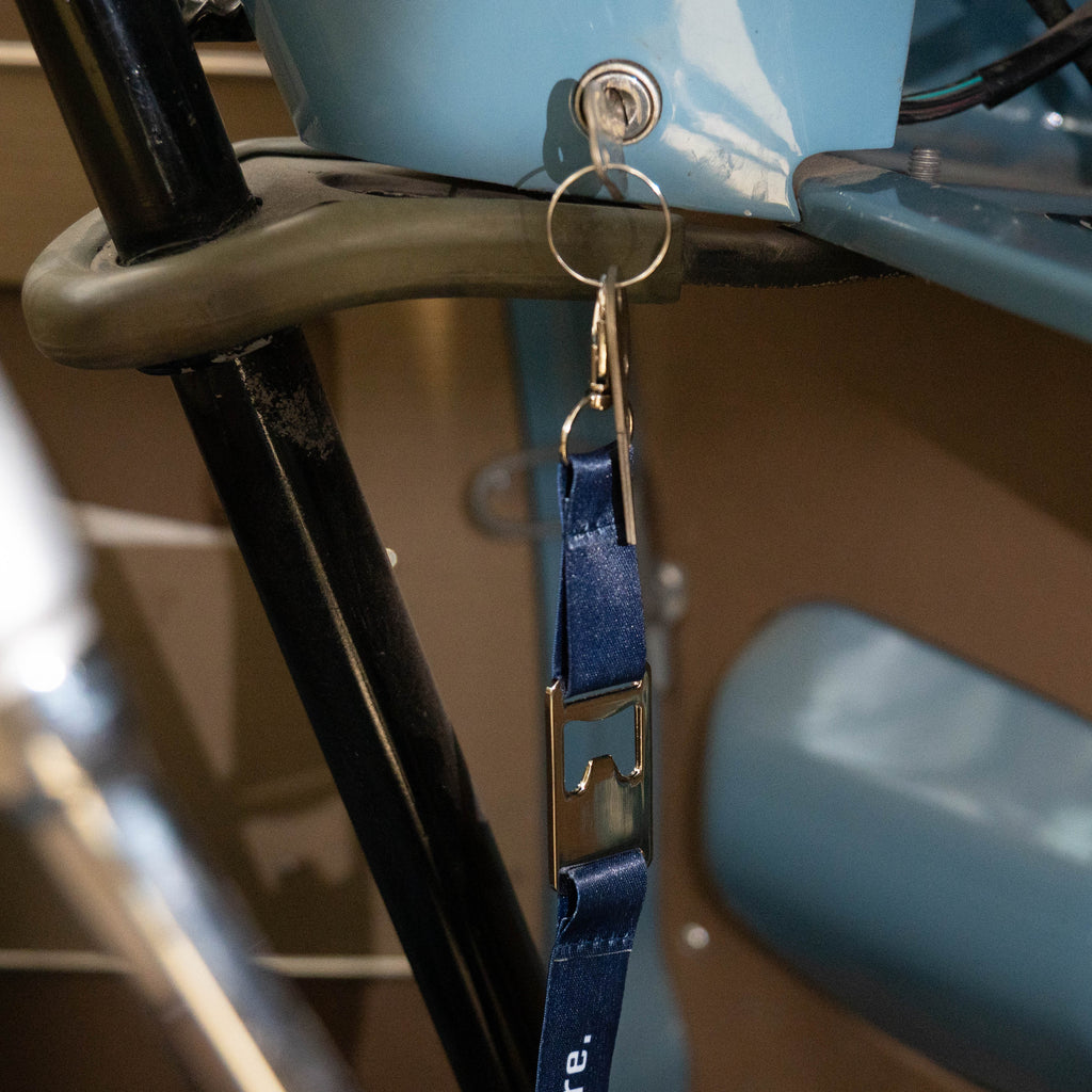 Enjoy Getting There. Lanyard (Navy) - Slow Ride