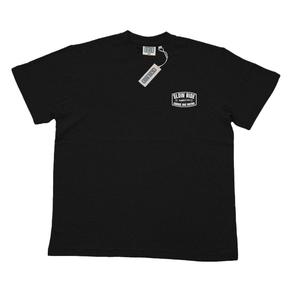 Garage and Racing Heavy Tee (Black) - Slow Ride
