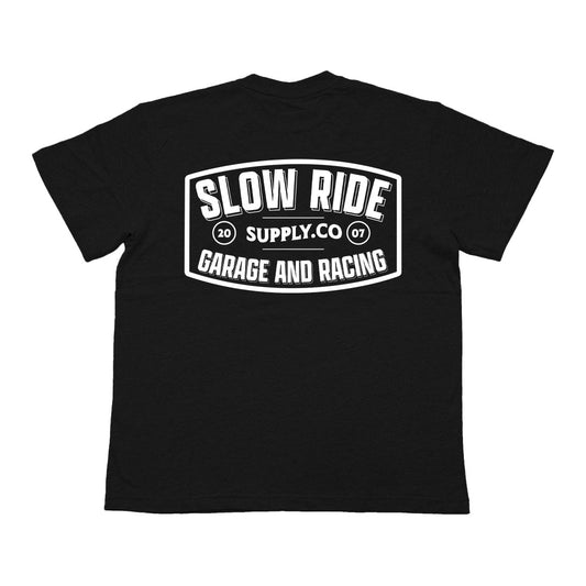 Garage and Racing Heavy Tee (Black) - Slow Ride