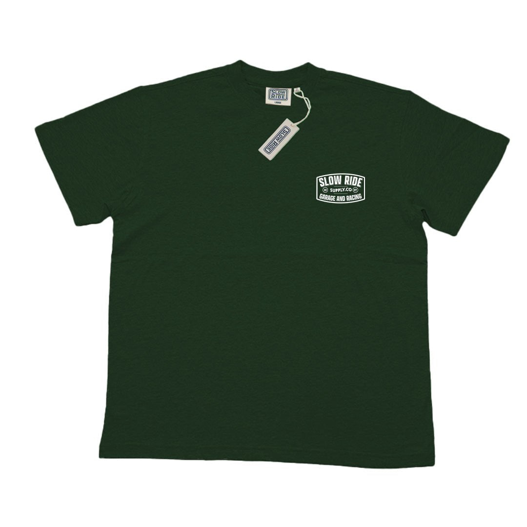 Garage and Racing Heavy Tee (Forest) - Slow Ride