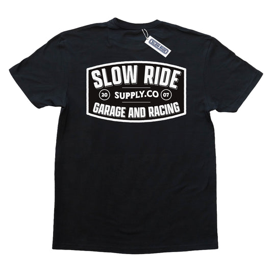 Garage and Racing Tee (Black) - Slow Ride