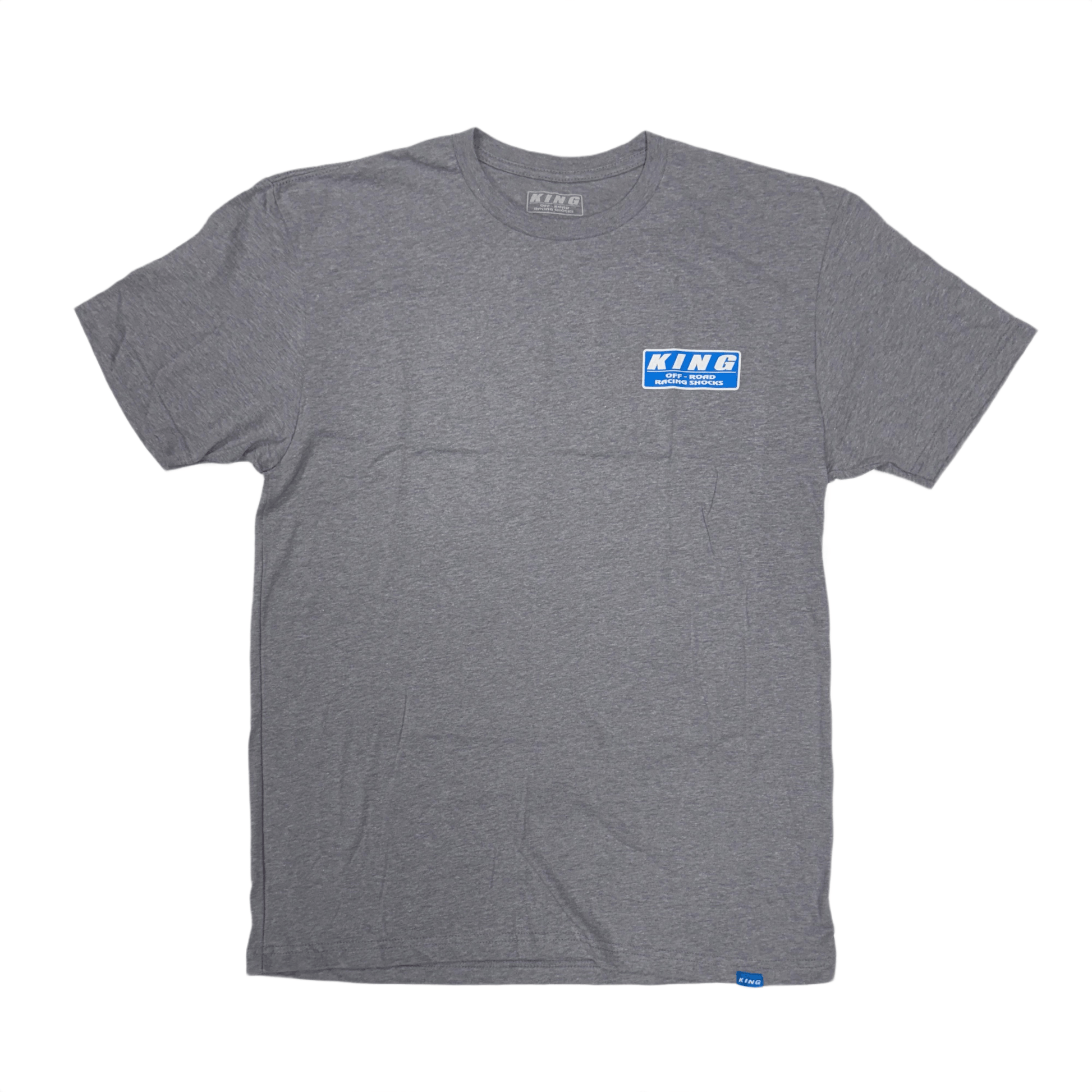 King Shocks Tee (Grey/Blue) - Slow Ride