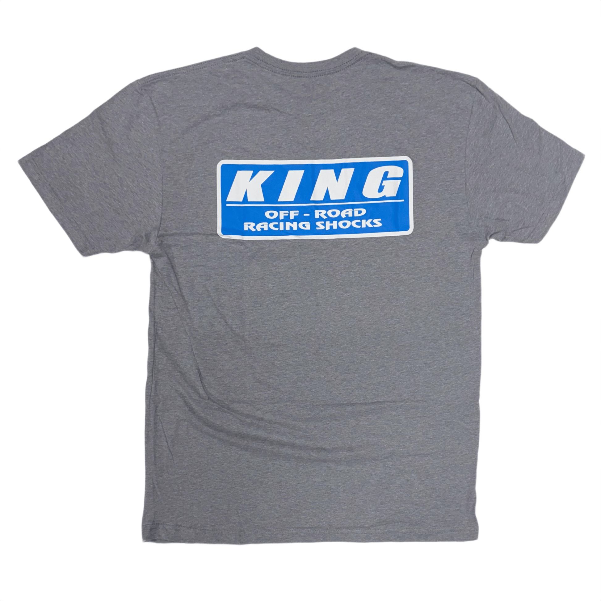 King Shocks Tee (Grey/Blue) - Slow Ride