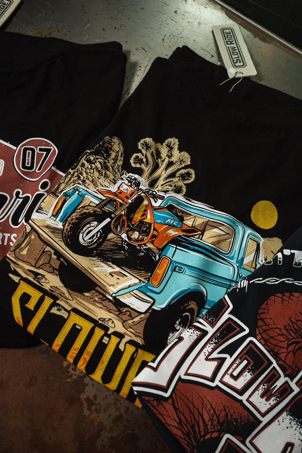 Mojave Run Heavy Tee - Slow Ride