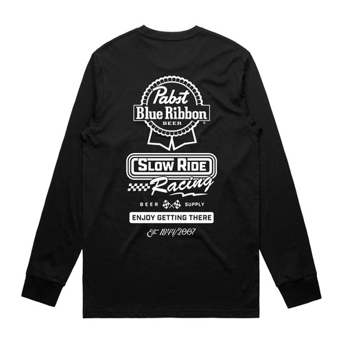 Pabst Stacked L/S Tee - Slow Ride
