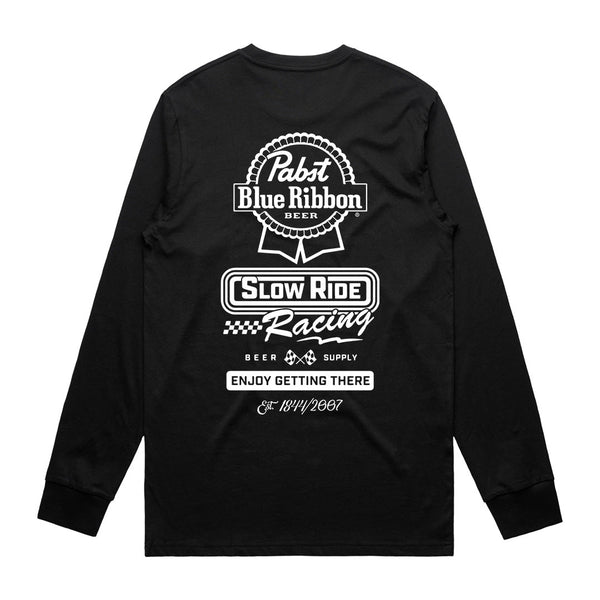 Pabst Stacked L/S Tee - Slow Ride