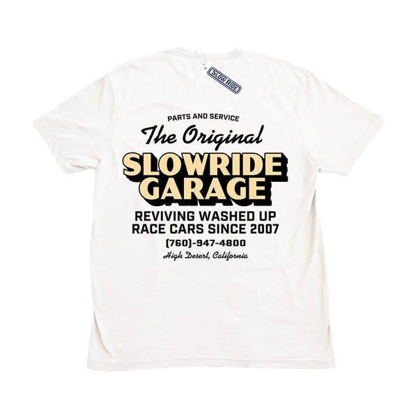 Parts & Service Tee (White) - Slow Ride