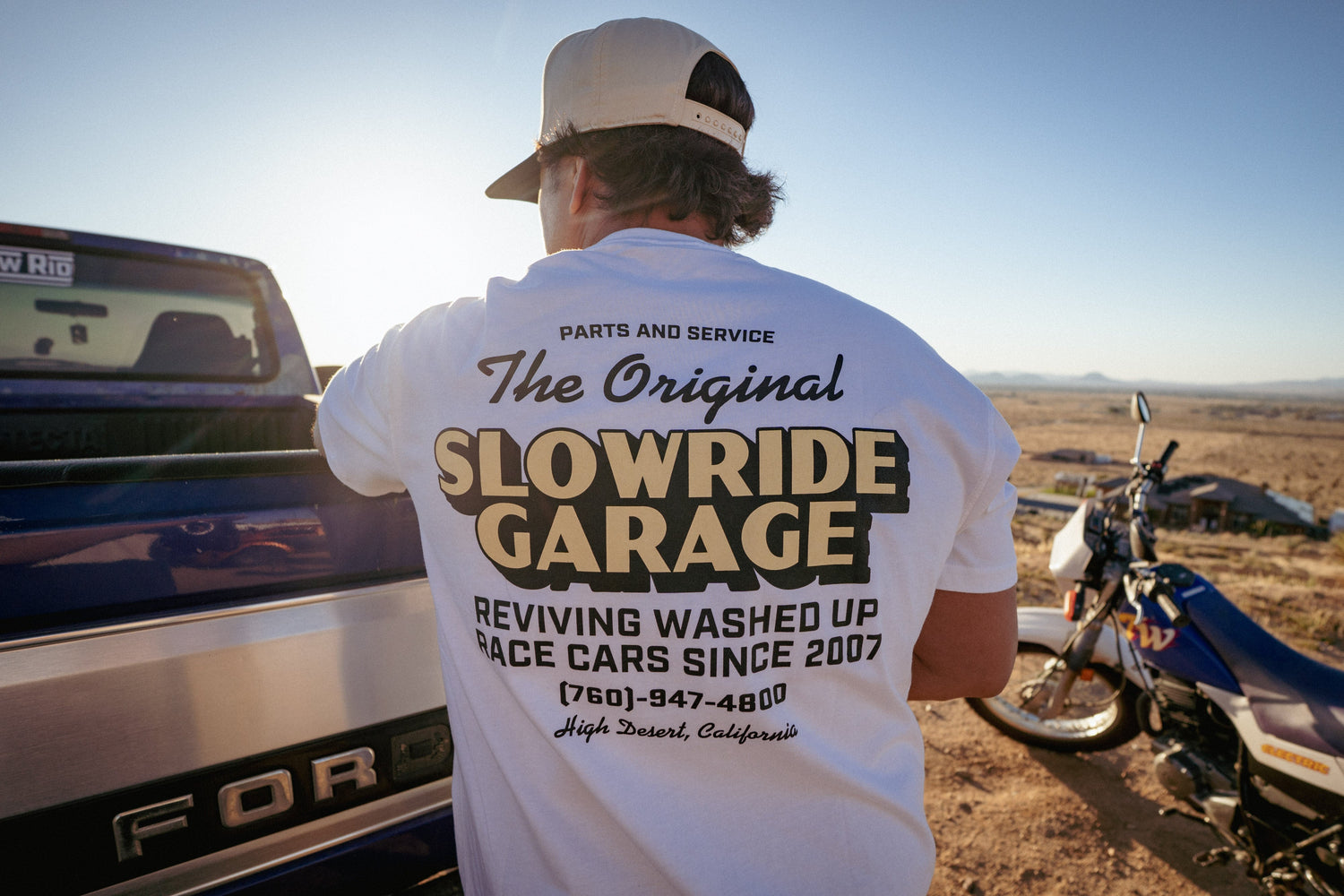 Parts & Service Tee (White) - Slow Ride