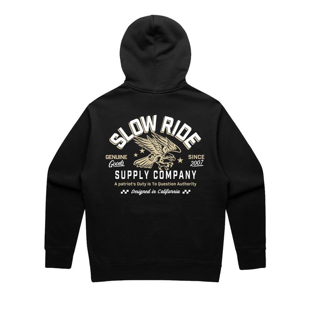 Patriot Hoodie (Black) - Slow Ride
