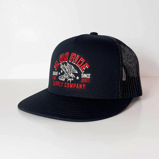 Patriot Mesh Snapback (Black) - Slow Ride