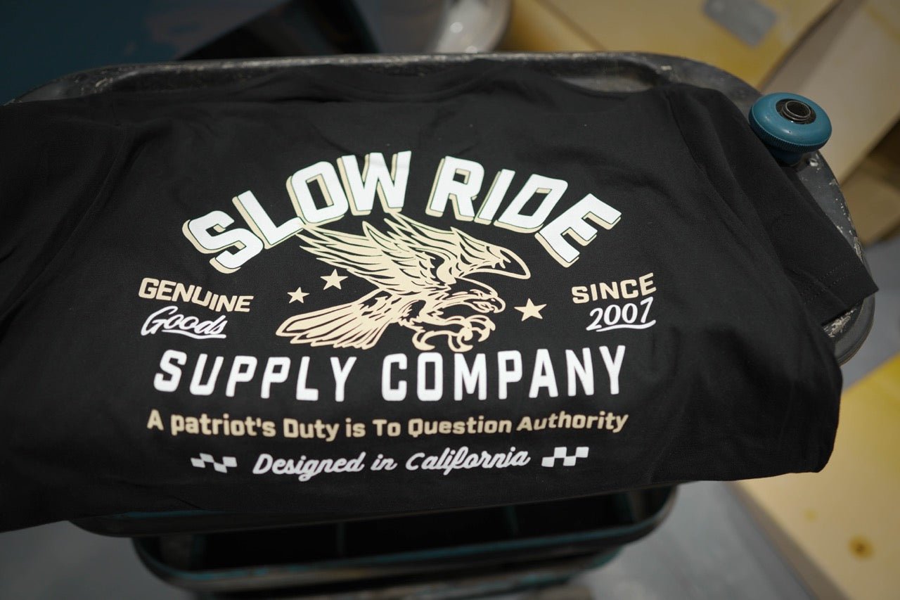 Patriot Tee (Black/Tan) - Slow Ride