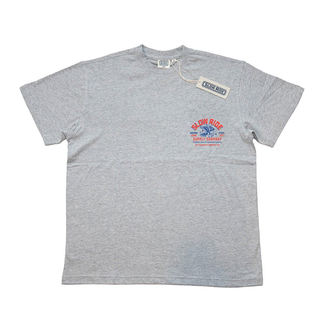 Patriot Tee (Grey) - Slow Ride