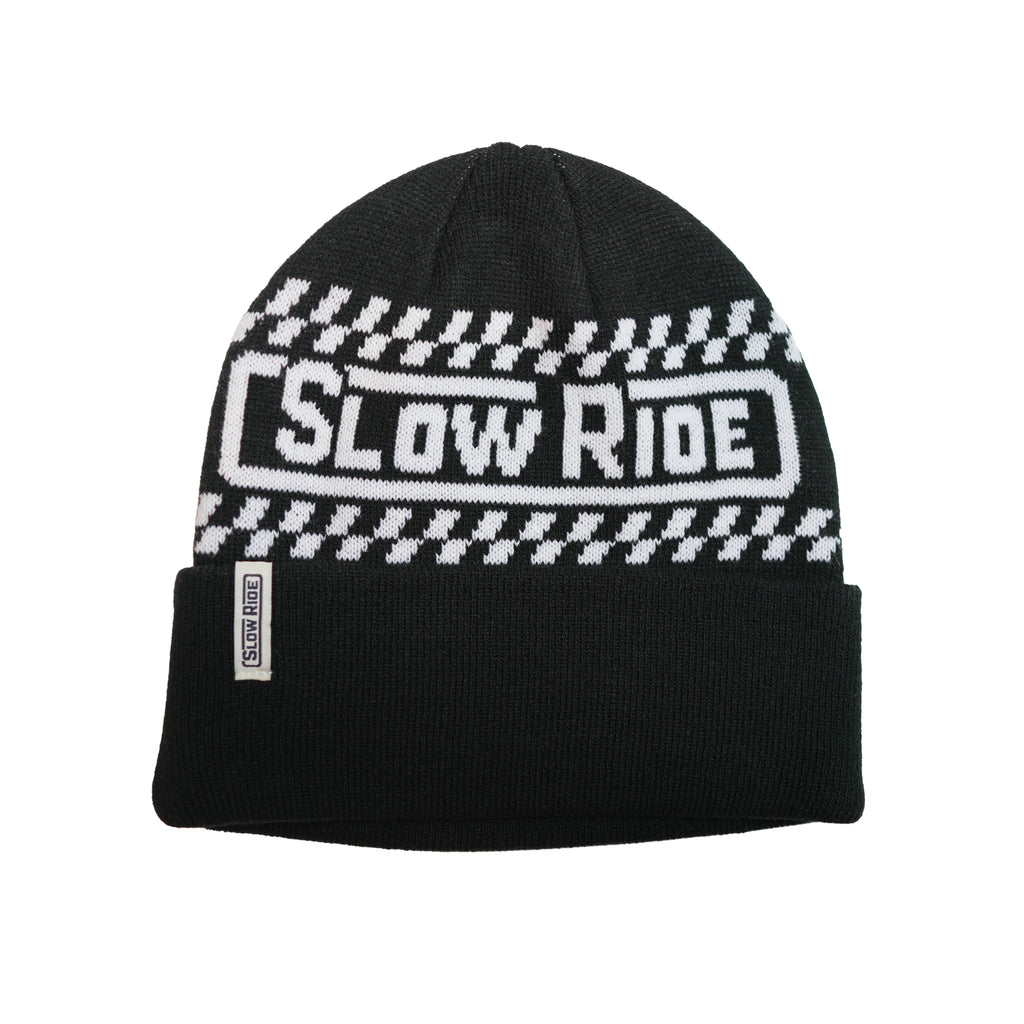 Pit Crew Beanie (Black) - Slow Ride