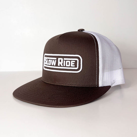Radio Mesh Snapback (Brown/White) - Slow Ride