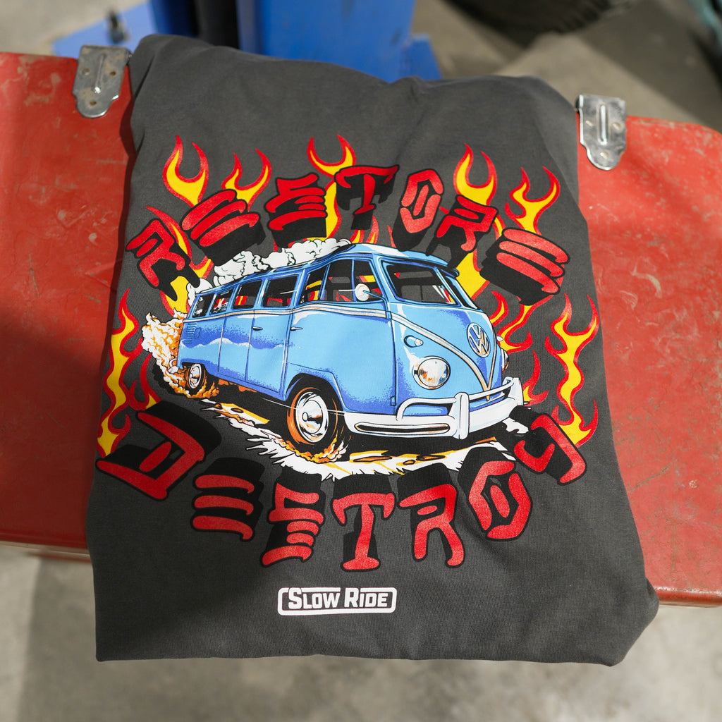 Restore X Destroy Tee (Vintage Black) - Slow Ride