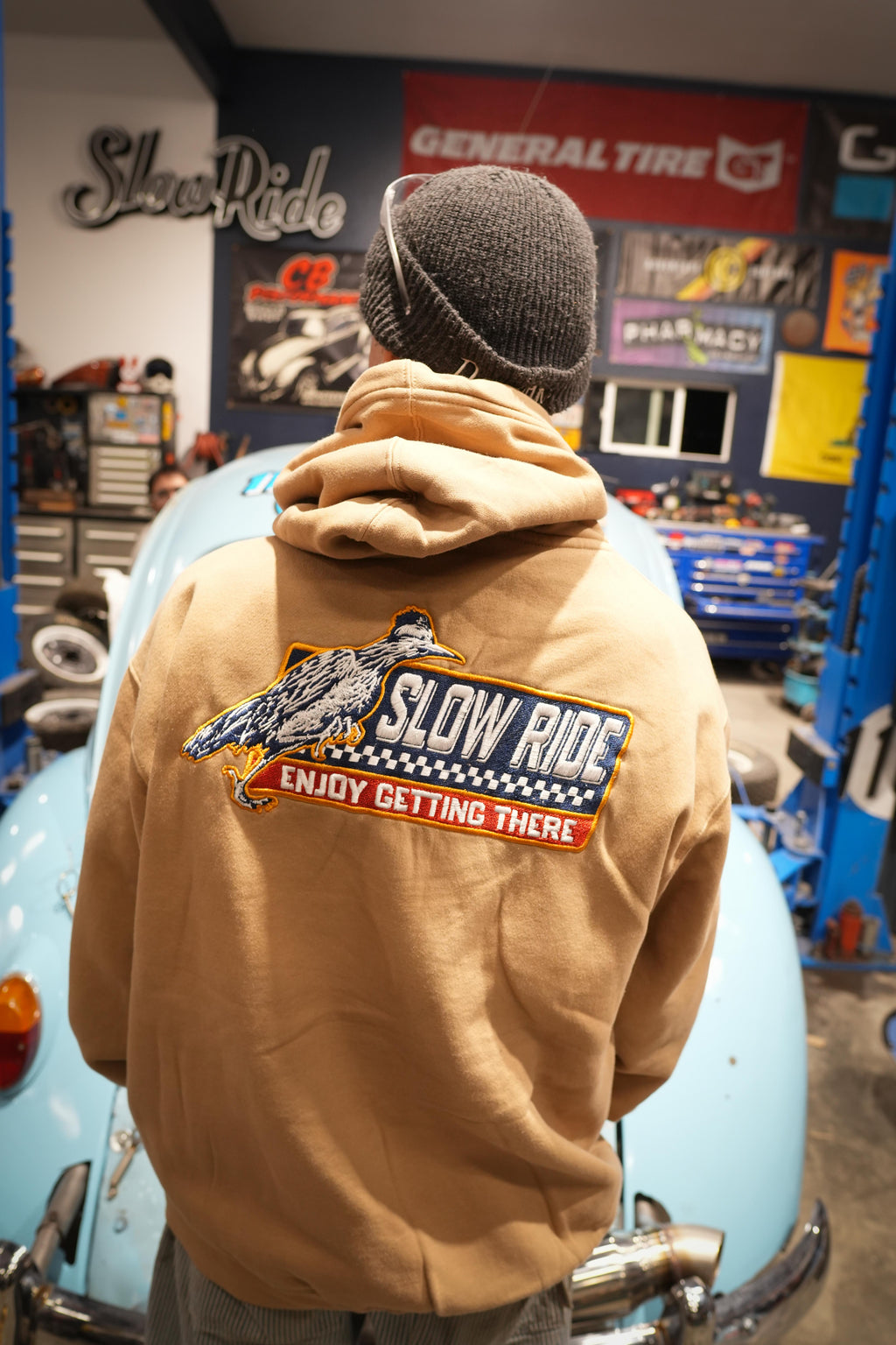 Roadrunner Embroidered Hoodie - Slow Ride