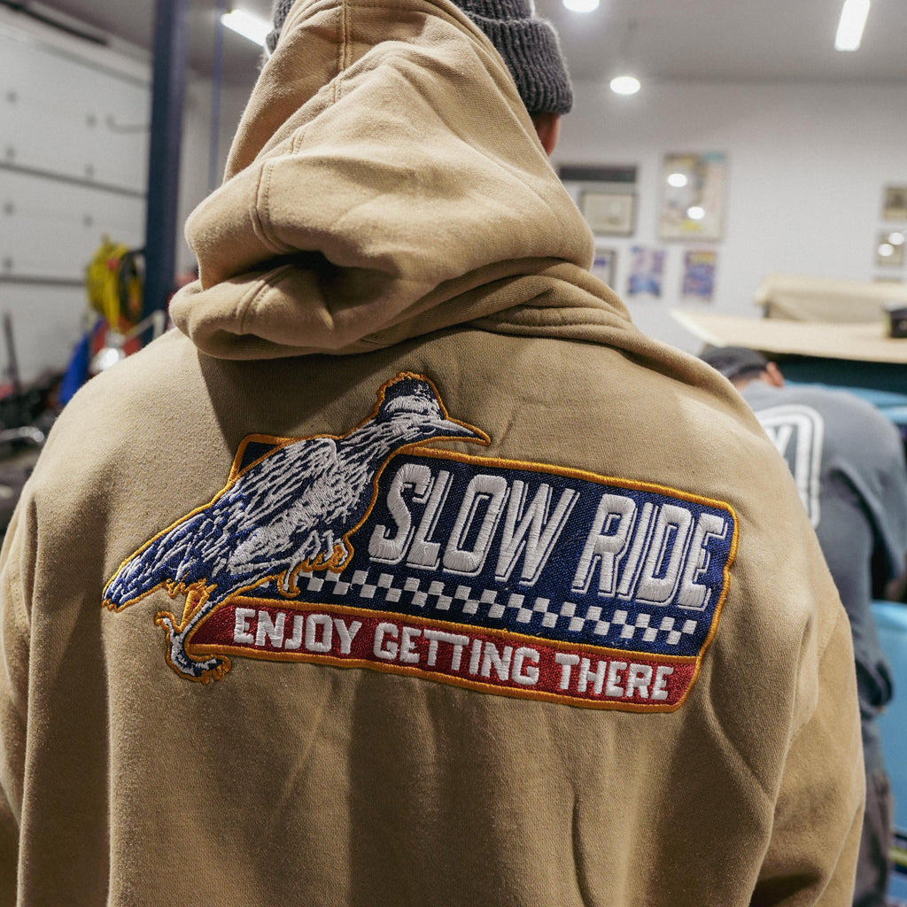 Roadrunner Embroidered Hoodie - Slow Ride