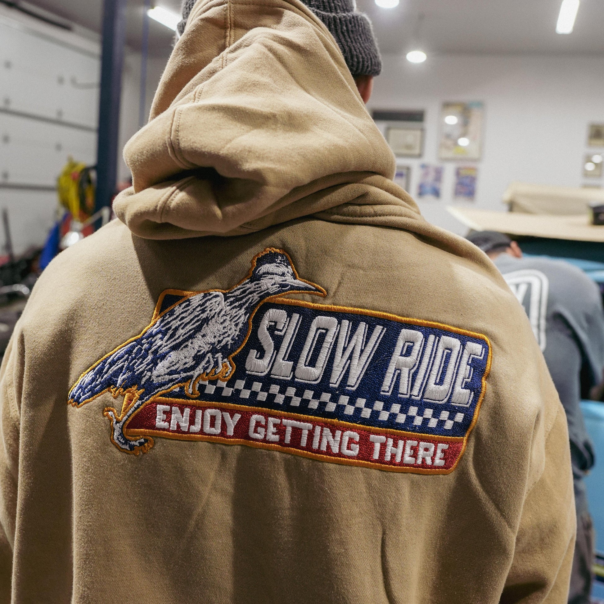 Roadrunner Embroidered Hoodie - Slow Ride