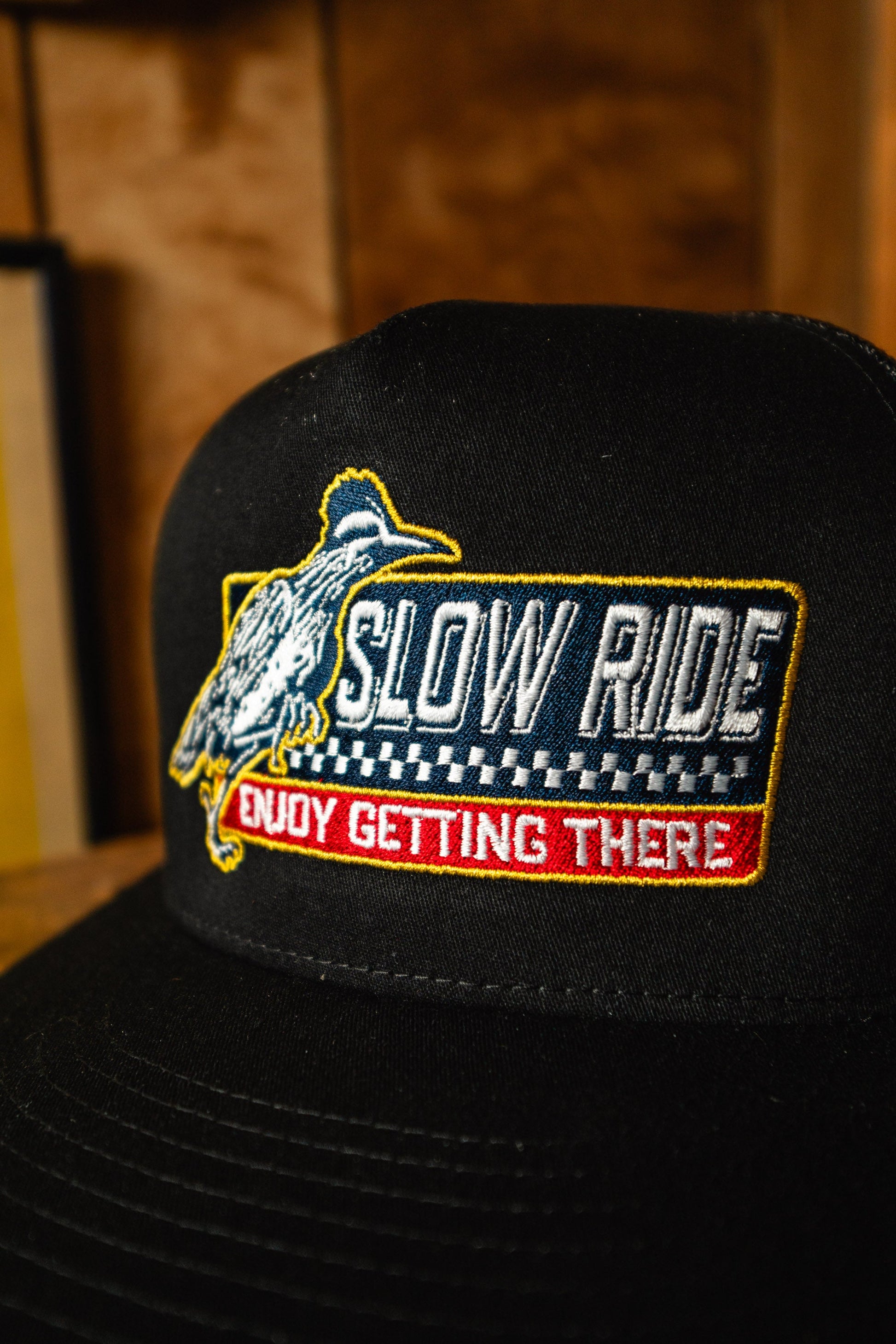 Roadrunner Mesh Snapback (Black) - Slow Ride
