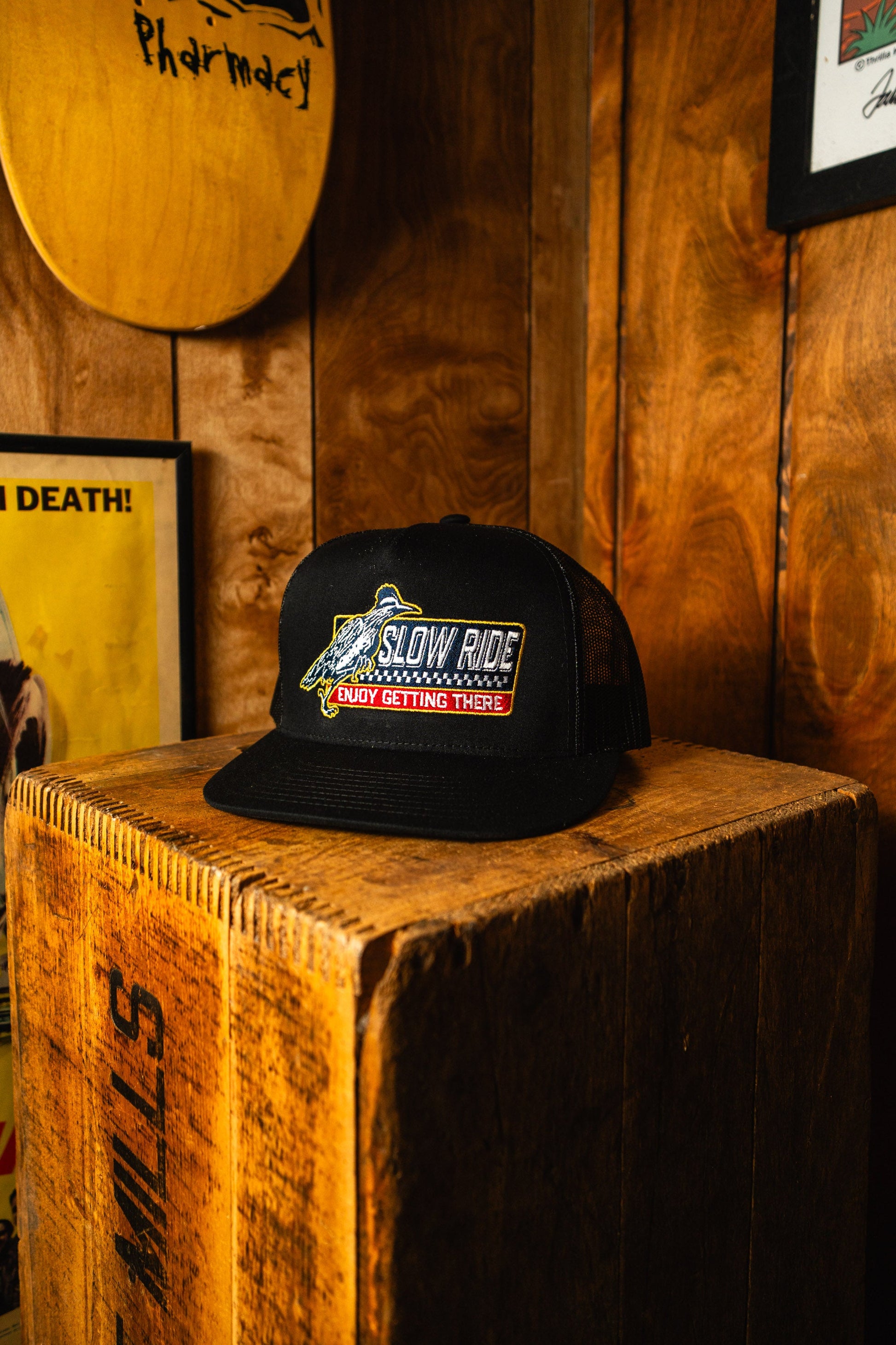 Roadrunner Mesh Snapback (Black) - Slow Ride