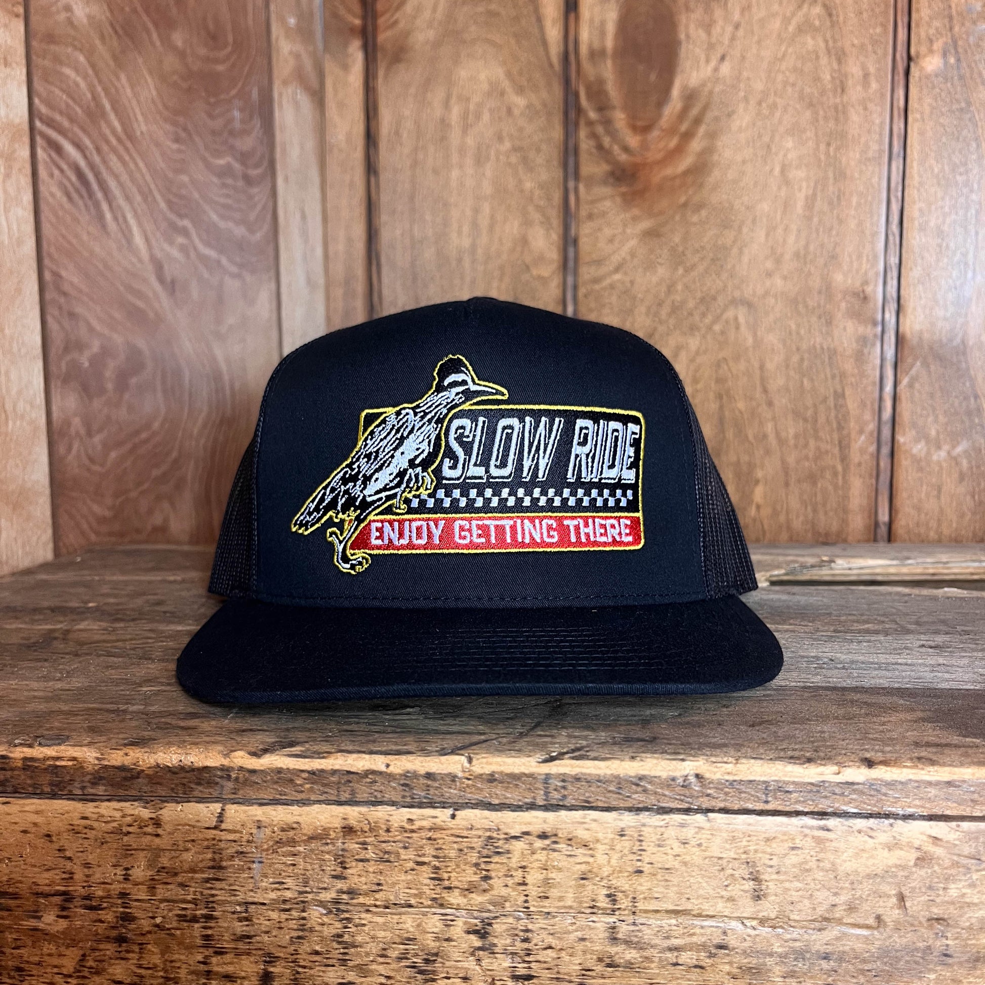 Roadrunner Mesh Snapback (Black) - Slow Ride