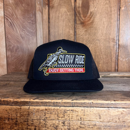 Roadrunner Mesh Snapback (Black) - Slow Ride