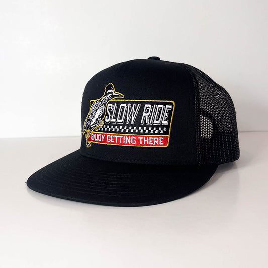 Roadrunner Mesh Snapback (Black) - Slow Ride