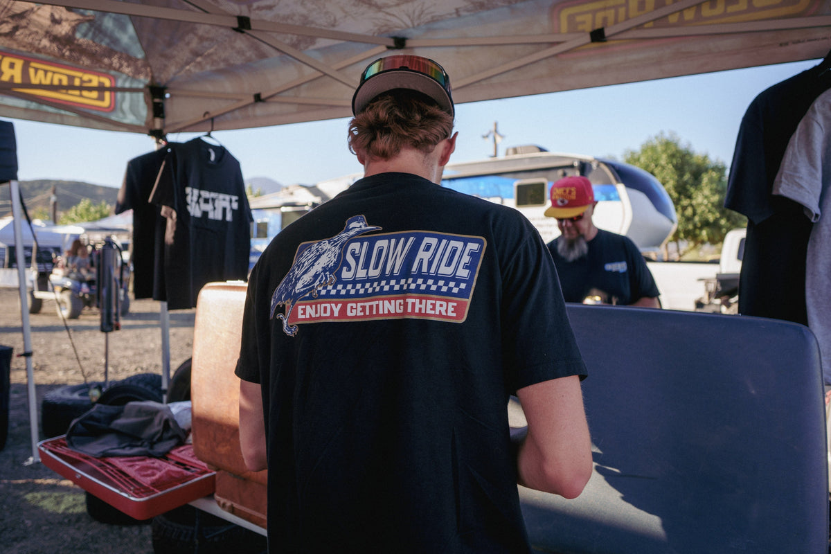 Roadrunner Tee (Black) - Slow Ride