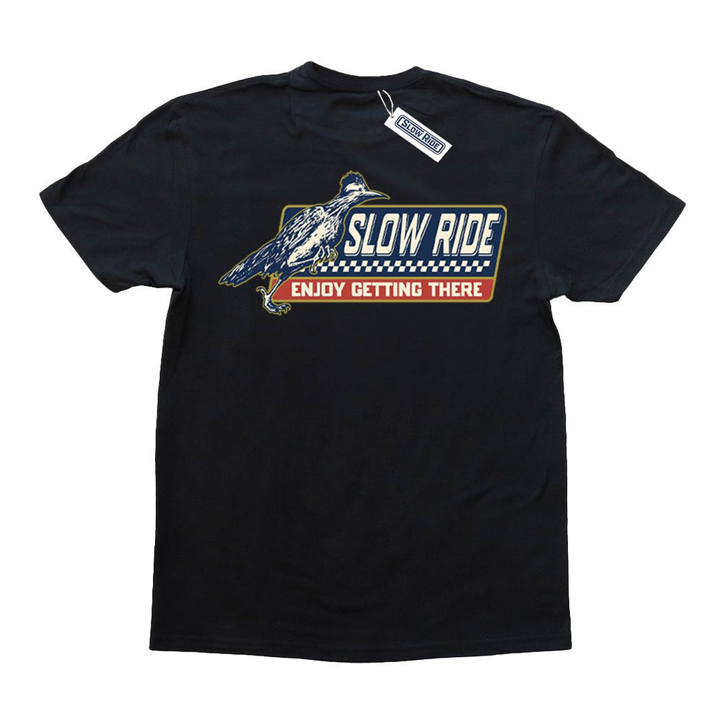 Roadrunner Tee (Black) - Slow Ride