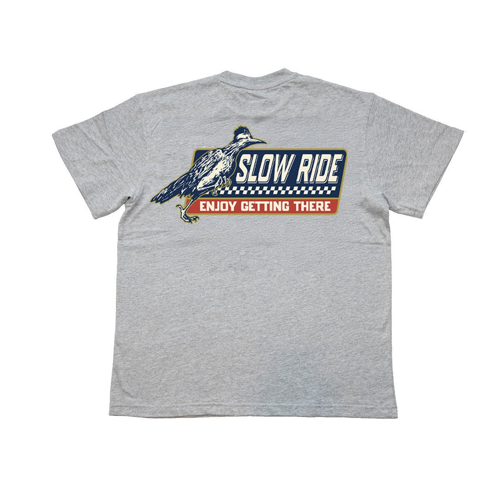 Roadrunner Tee (Grey) - Slow Ride