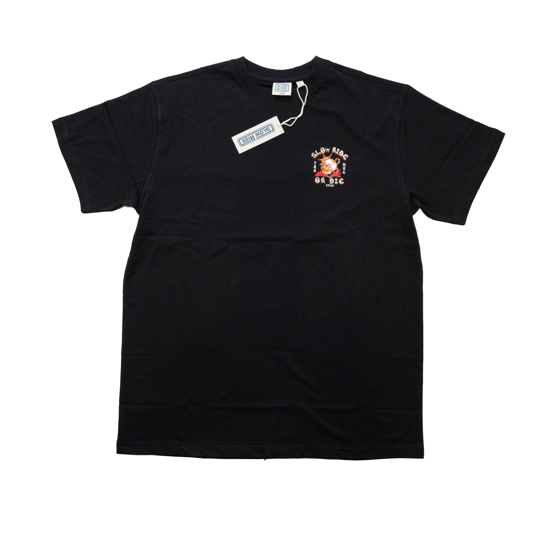 Skull Ride Tee (Black) - Slow Ride