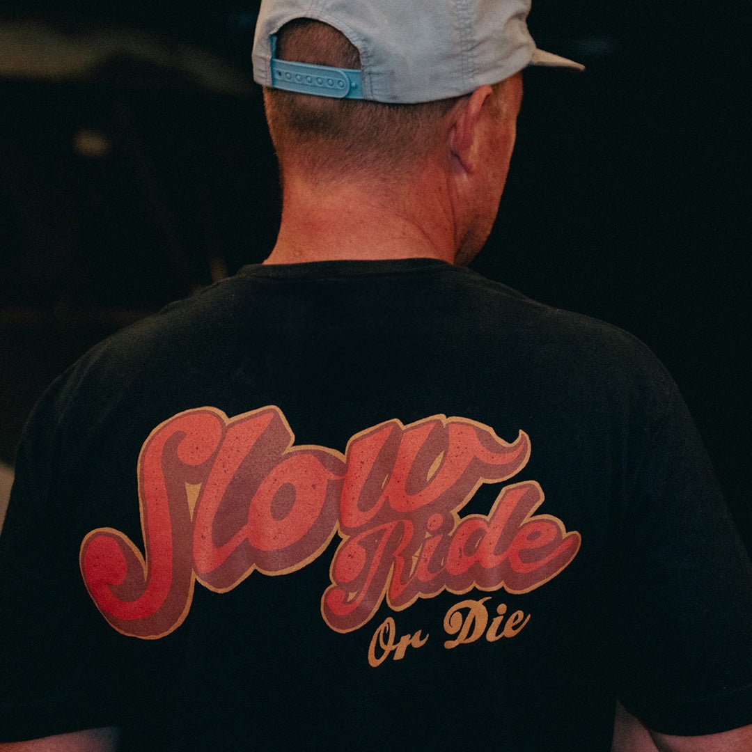 Slow Ride or Die Tee Night (Slate) - Slow Ride