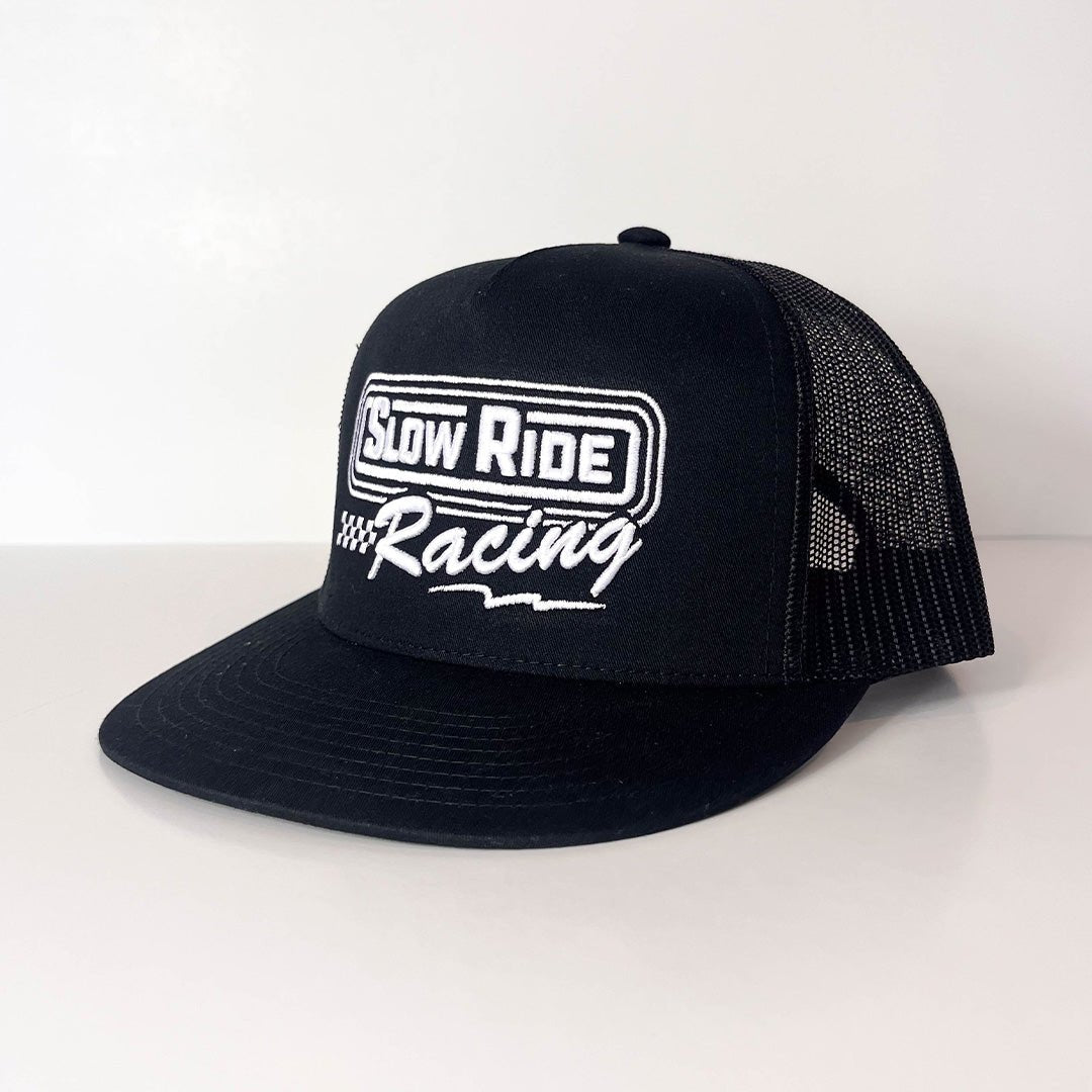 Slow Ride Racing Mesh Snapback (Black) - Slow Ride