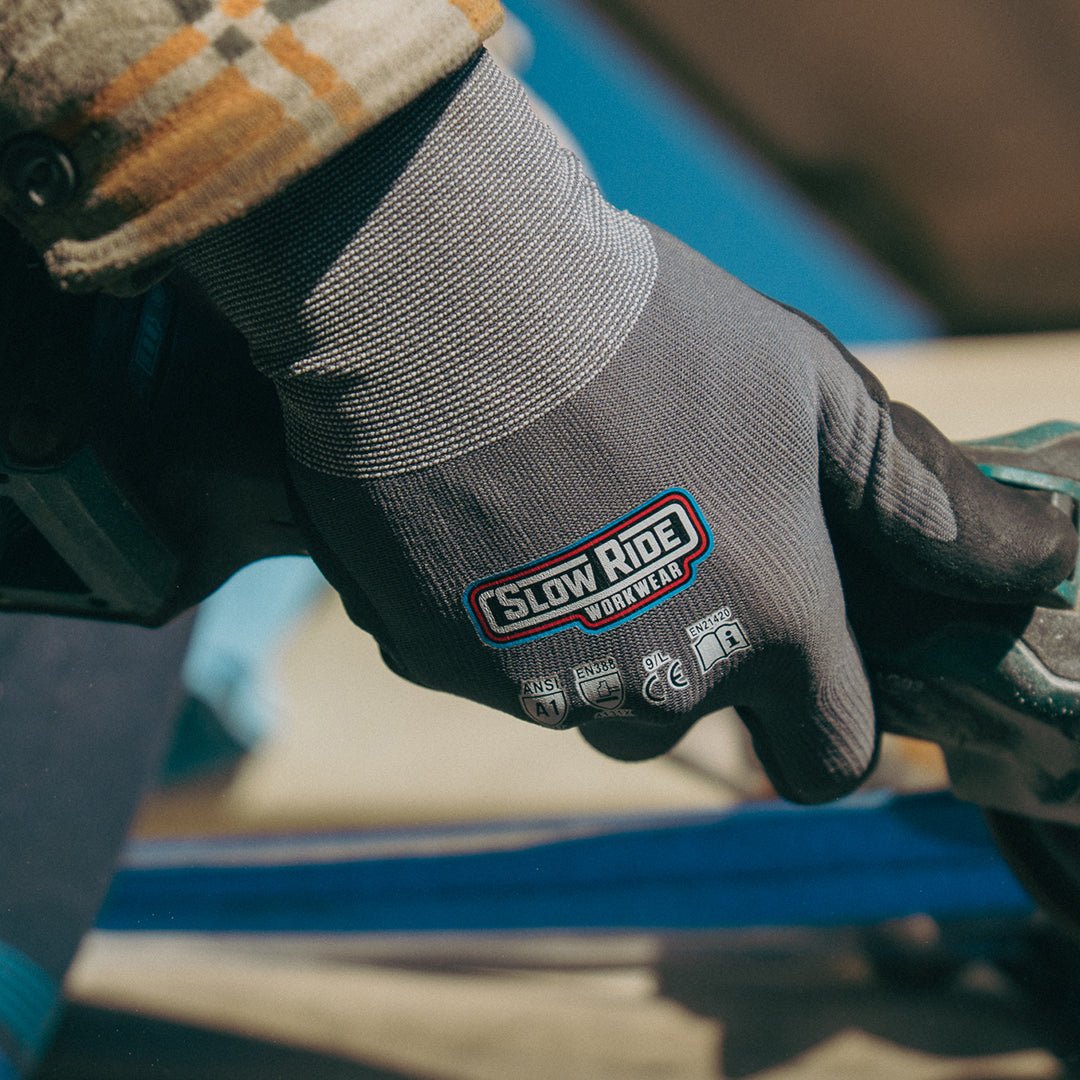 Slow Ride Workwear: Knit Dipped Gloves - Slow Ride