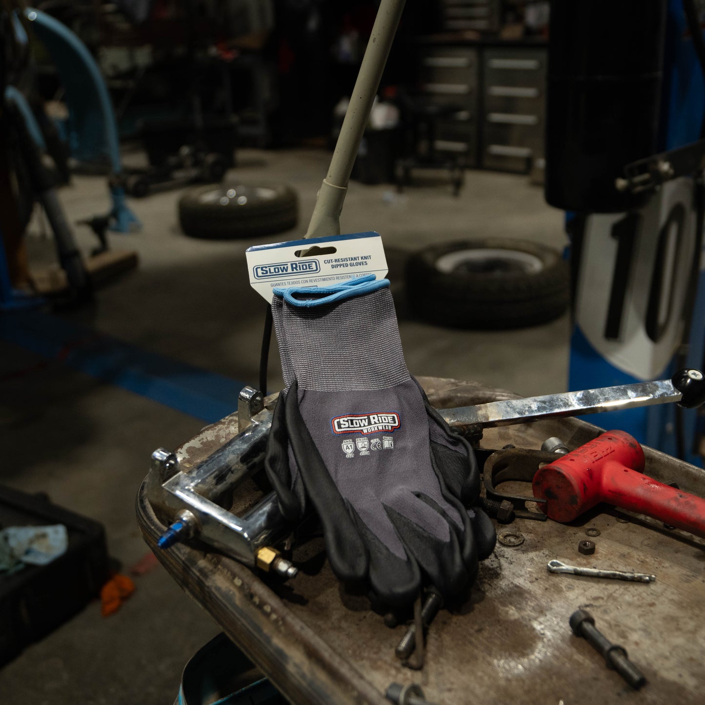 Slow Ride Workwear: Knit Dipped Gloves - Slow Ride