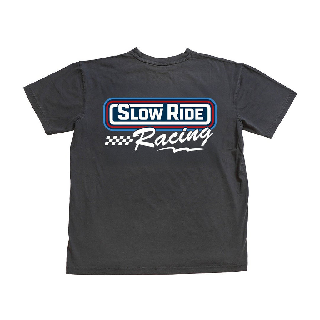 SlowRide Racing Heavy Tee (Vintage Black) - Slow Ride