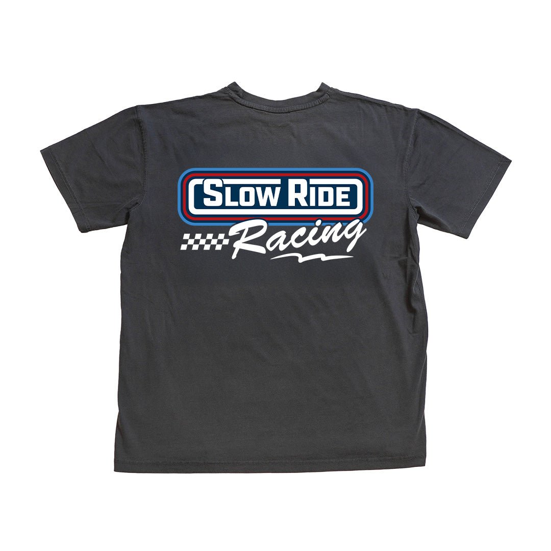 SlowRide Racing Heavy Tee (Vintage Black) - Slow Ride