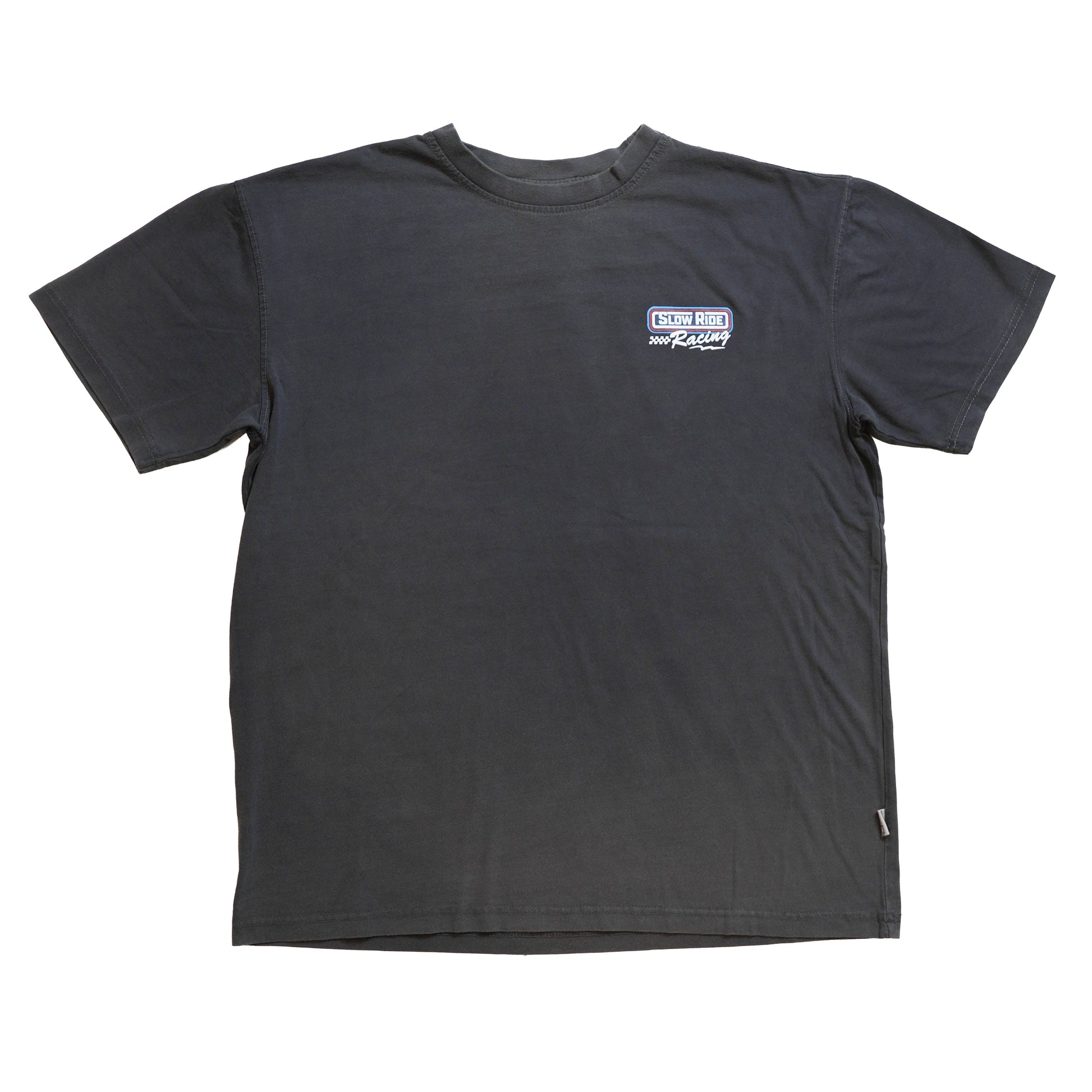 SlowRide Racing Heavy Tee (Vintage Black) - Slow Ride