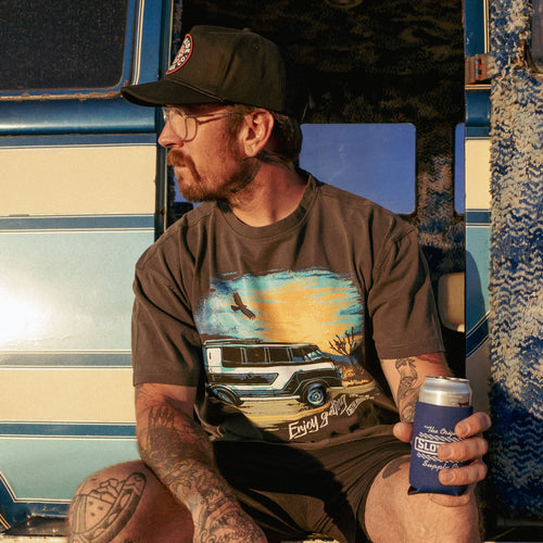 Space Rider Tee (Vintage Black) - Slow Ride