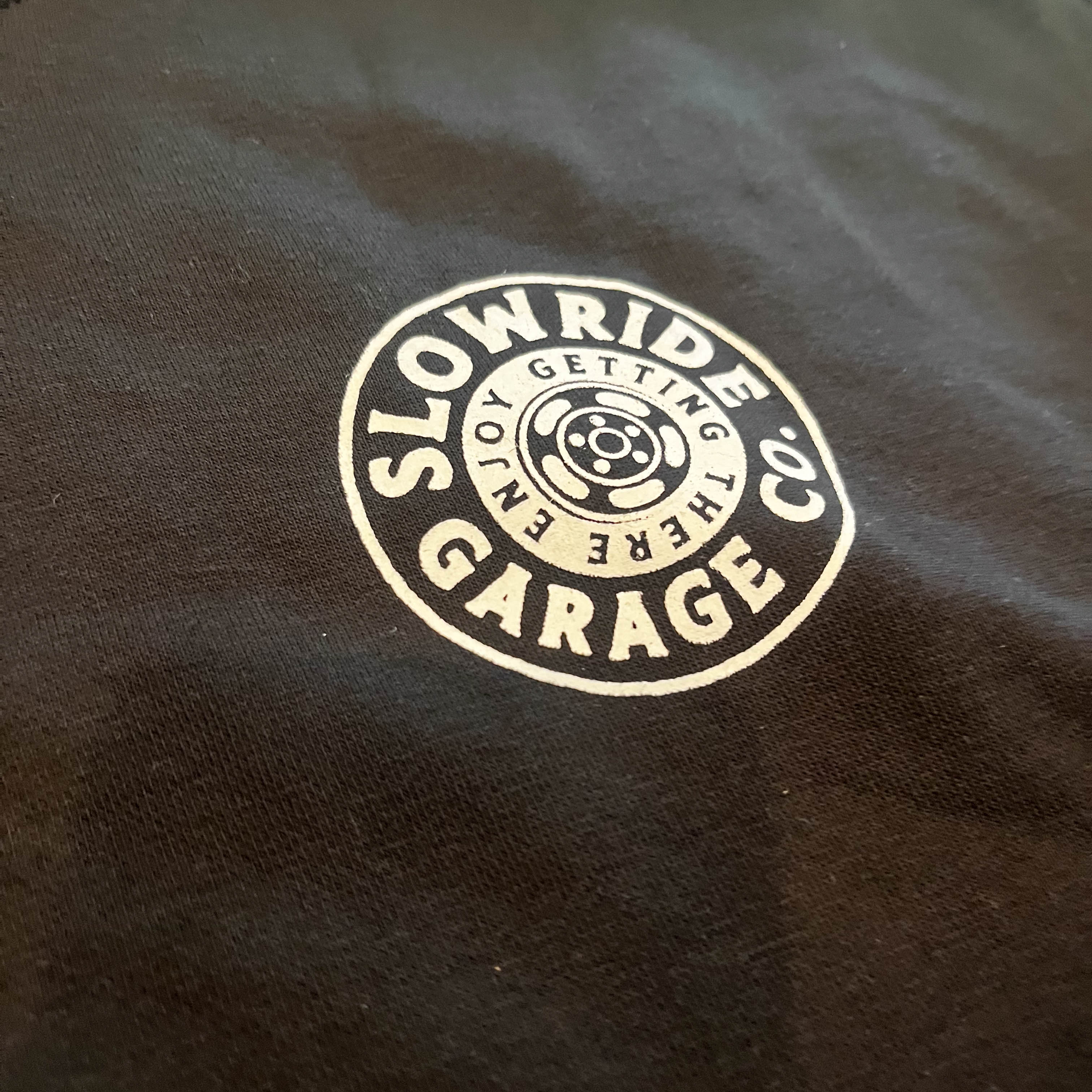 Space Wheel Embroidered Hoodie - Slow Ride