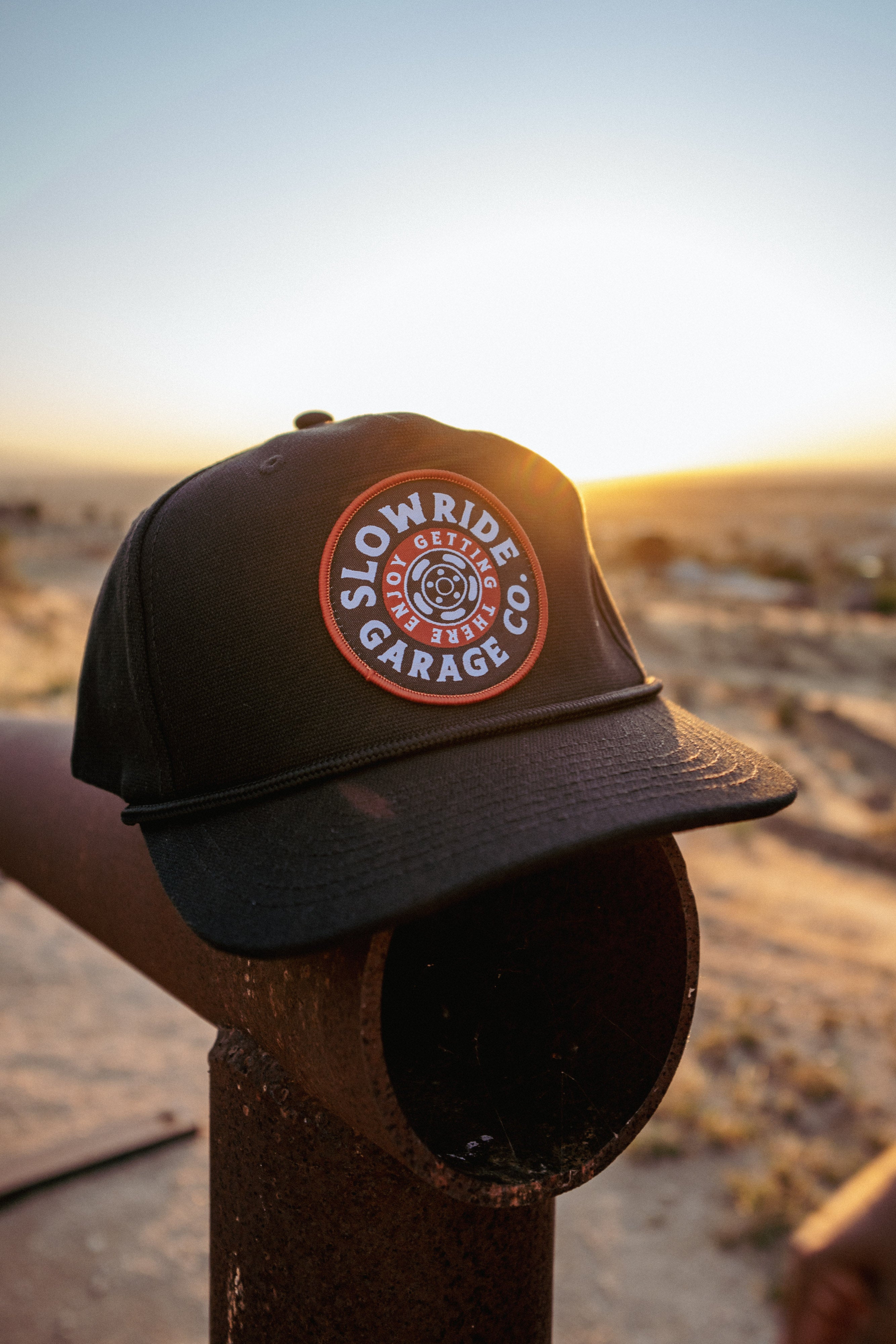 Space Wheel Unstructured Canvas Hat - Slow Ride