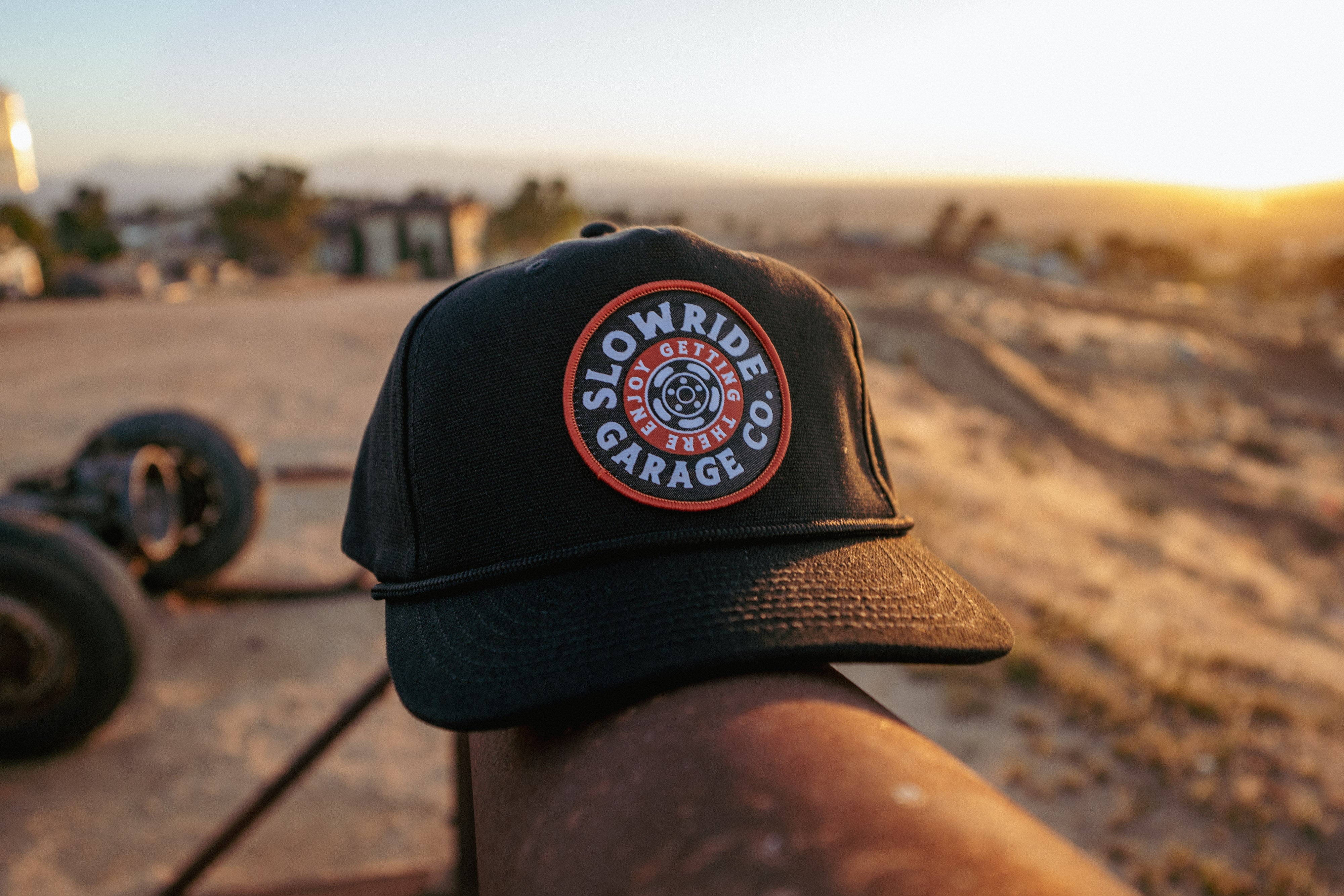 Space Wheel Unstructured Canvas Hat - Slow Ride