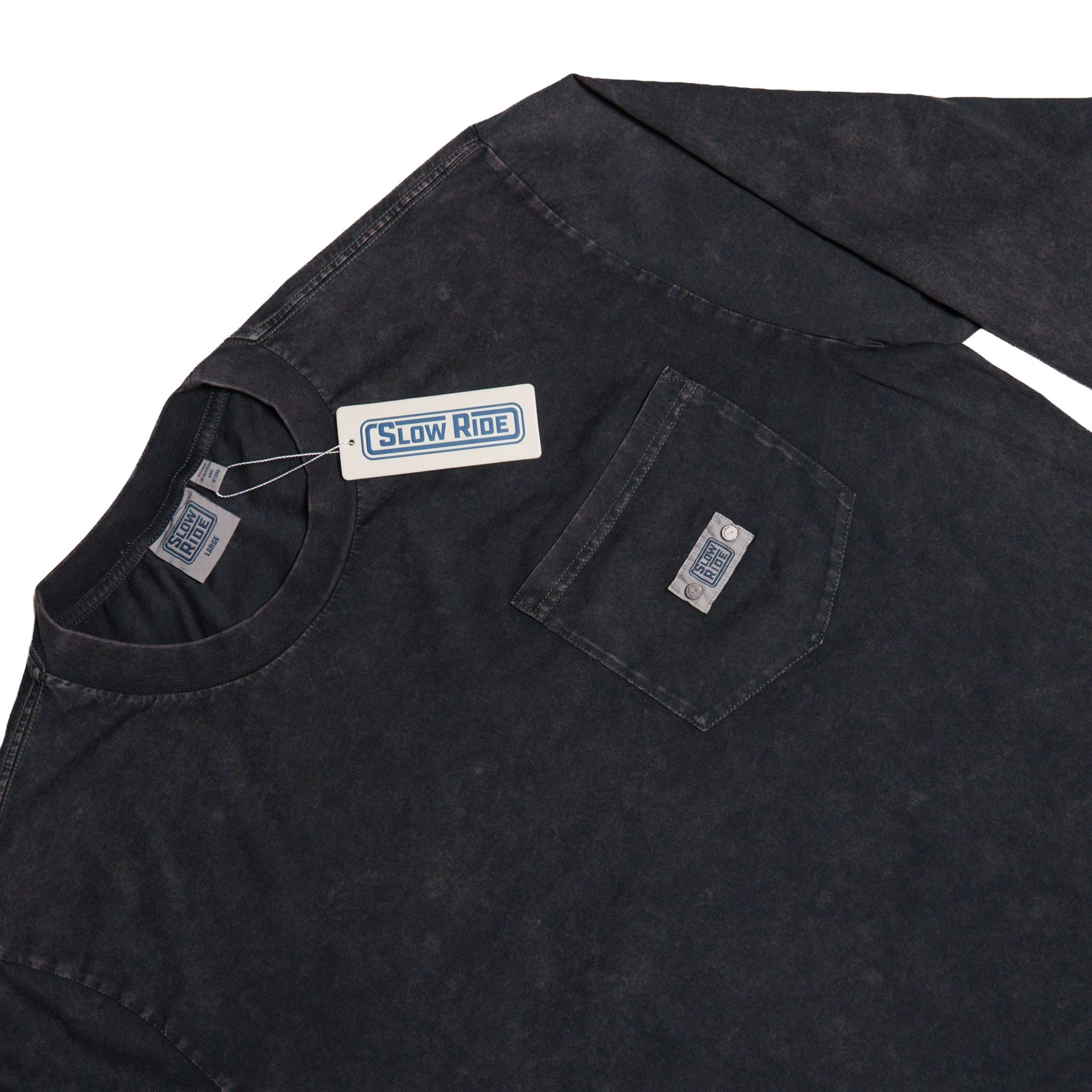 SR Essential Pocket L/S Tee - Slow Ride