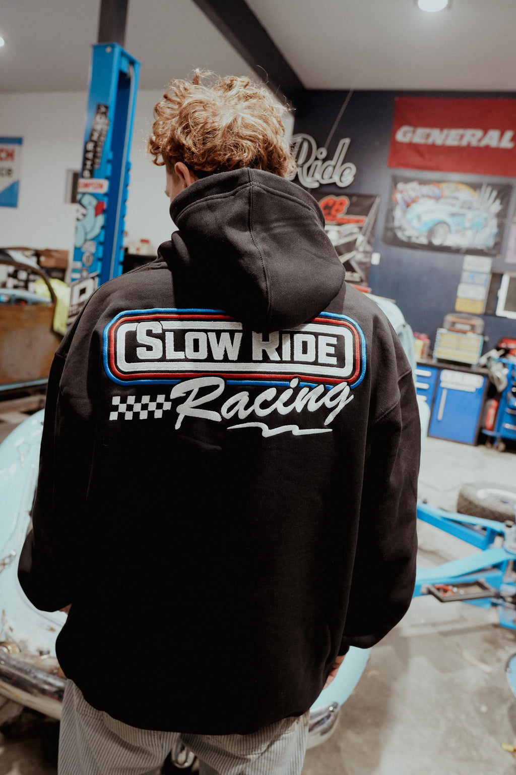 SR Racing Embroidered Hoodie - Slow Ride